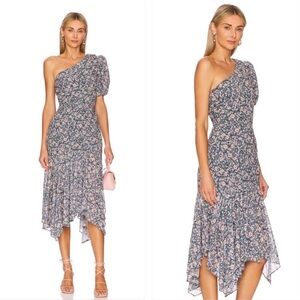 ASTR The Label Santorini Dress - Size XL | New & Elegant One-Shoulder Floral